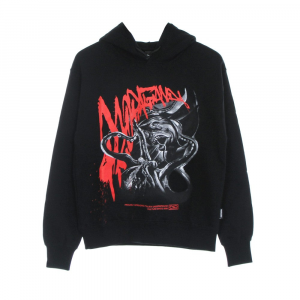 Leichtes Herren-Sweatshirt mit Kapuze, Tentacles Hoodie, Schwarz