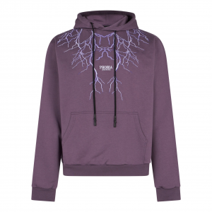 Leichtes Herren-Kapuzenpullover mit Stickerei und Lightning-Hoodie