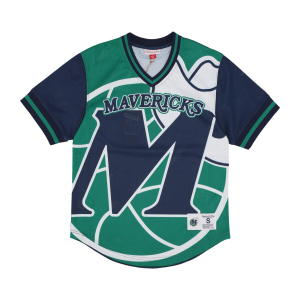 Herren NBA Jumbotron 3.0 Mesh Dalmav-Jacke mit V-Ausschnitt Multi/WeiB