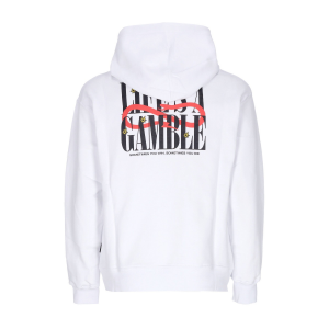 Leichtes Herren-Sweatshirt mit Kapuze, Roulette-Kapuzenpullover, WeiB