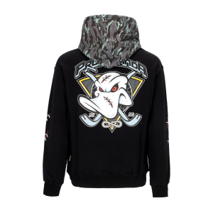 Leichtes Herren-Sweatshirt mit Kapuze, Triangle Pain Hoodie, Schwarz