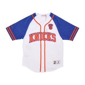 Herren NBA Practice Day Trikot mit Knopfleiste vorne Hardwood Classics Neykni WeiB