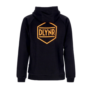 Leichtes Herren-Sweatshirt mit Kapuze und Logo-Ruckseite, Schwarz