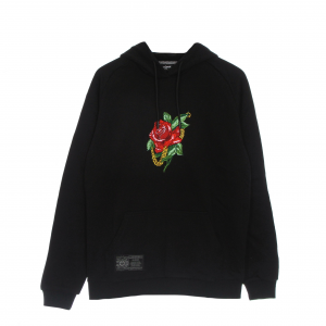 Leichtes Kapuzen-Sweatshirt fur Herren, rosa Kapuzenpullover, Schwarz