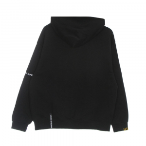 Leichtes Herren-Kapuzenpullover mit Harlekin-Print, Oversize-Kapuzenpullover, Schwarz