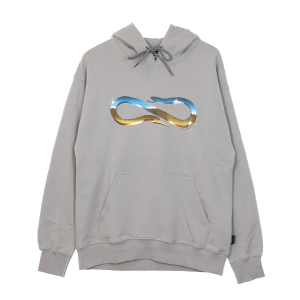 Leichtes Herren-Kapuzenpullover mit Logo-Desert-Hoodie in Grau
