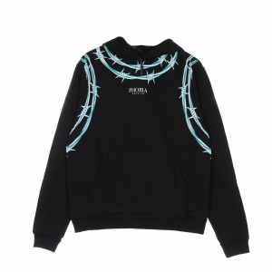 Leichtes Herren-Sweatshirt mit Kapuze, gruner Stacheldraht-Hoodie