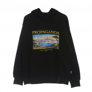 Leichtes Herren-Sweatshirt mit Kapuze Parthenope Hoodie Schwarz