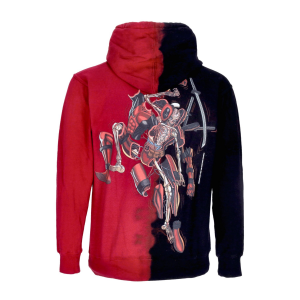 Deadpool Split Dye Hoodie Herren Hoodie X Marvel X Nychos Rot
