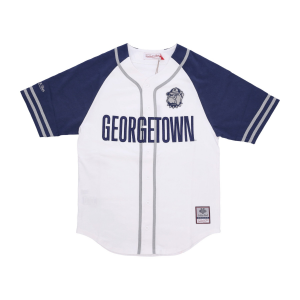 Herren NCAA Practice Day Jerseyjacke mit Knopfleiste vorne Geohoy WeiB