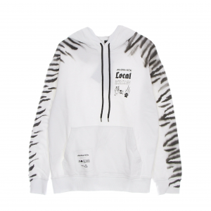 Leichtes Kapuzen-Sweatshirt fur Herren, Tiger-Kapuzenpullover, WeiB