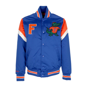 Herren Bomberjacke NCAA Heavyweight Satin Jacket Flogat Royal