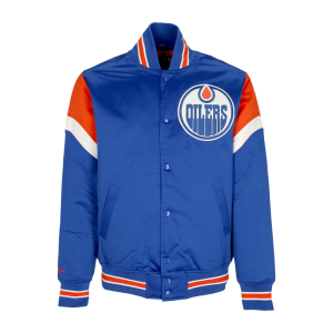 Herren Bomberjacke Nhl Heavyweight Satin Jacket Edmoil Original Team Colors