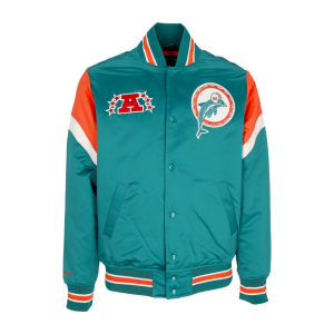 Herren Bomberjacke Nfl Heavyweight Satinjacke Miadol Original Teamfarben