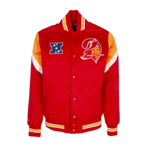 Herren Bomberjacke Nfl Heavyweight Satin Jacke Tambuc Original Team Farben