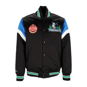 Herren-Bomberjacke, NBA-Schwergewichts-Satinjacke, Mintim Original-Teamfarben