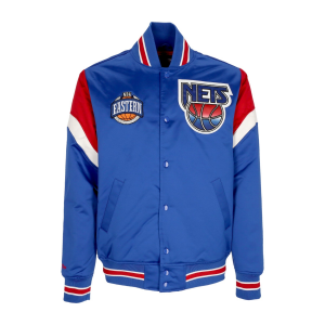 Herren-Bomberjacke, NBA-Schwergewichts-Satinjacke, Nejnet, Original-Teamfarben