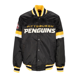 Herren Bomberjacke NHL Heimspiel Satinjacke Pitpen Original Teamfarben
