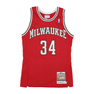 Herren-Basketball-Tanktop, NBA-Heimtrikot 2014, Nr. 34, Giannis Antetokounmpo, Milbuc, Rot