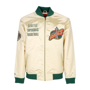 Herren Bomberjacke Nba Team Og 2.0 Leichte Satinjacke Vintage Logo Seasup Gold
