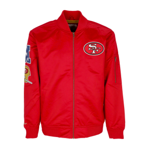 Herren Bomberjacke Nfl Lightweight Satin Bomber Saf49e Original Teamfarben
