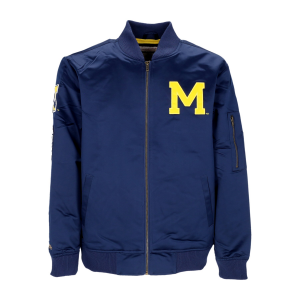 Herren Bomberjacke NCAA Lightweight Satin Bomber Micwol Original Team Colors