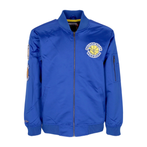 Herren Bomberjacke Nba Lightweight Satin Bomber Golwar Original Team Colors