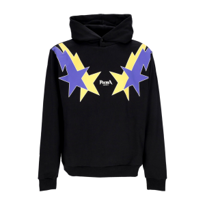 Leichter Herren-Hoodie Starry Lightning Hoodie Schwarz/Gelb/Lila