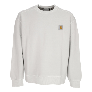 Nelson Sweat Sonic Silver Garment Dyed Herren-Sweatshirt mit Rundhalsausschnitt