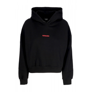 Women's Short Hoodie W Women Ribs Assault Croptop Hoodie Black