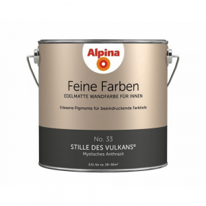 ALPINA FARBEN Wandfarbe »Feine Farben«, edelmatt, 2,5 l für ca. 20-30m² - grau