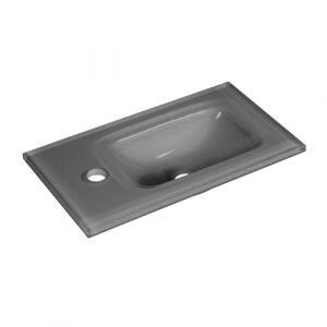 FACKELMANN Waschbecken »SBC Gäste Bad«, BxHxT: 45x9,7x25 cm - grau