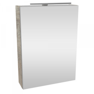 FACKELMANN Spiegelschrank »SBC Gäste Bad«, Nature-Oak, BxHxT: 50 x 68 x 15,3 cm - grau