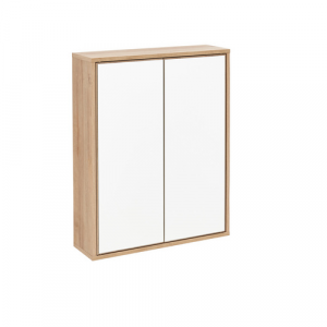 FACKELMANN Spiegelschrank »FINN«, Asteiche, 2 Türen, BxHxT: 60 x 75 x 20,3 cm - braun