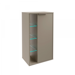 FACKELMANN Midischrank »B.Paris«, BxHxT: 47 x 84,2 x 32 cm, Cubanit Grau