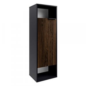 FACKELMANN Midischrank »B.Paris«, BxHxT: 40,2 x 125,7 x 32 cm, Schwarz matt - braun