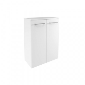 FACKELMANN Doppel-Midischrank »Verona«, 2 Türen, Weiss-weiss, 602 x 826 x 320 mm