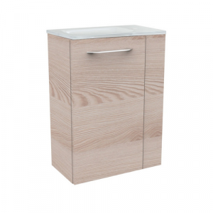 FACKELMANN Waschplatz-Set »SBC Gäste Bad«, 45cm links Alaska Esche - braun
