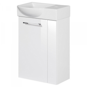 FACKELMANN Waschplatz-Set »SBC Gäste Bad«, 45cm links Weiß - weiss