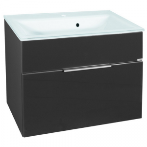 FACKELMANN Waschplatz-Set »KARA«, 80cm Anthrazit - grau