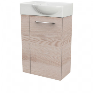 FACKELMANN Waschplatz-Set »SBC Gäste Bad«, 45cm rechts Alaska Esche - braun
