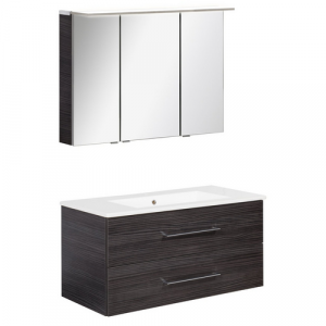 FACKELMANN Waschplatz-Set »B.PERFEKT«, 100cm SPS Dark Oak - braun