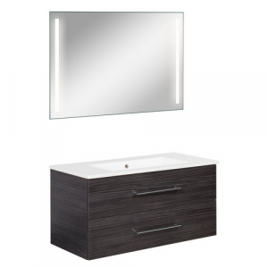 FACKELMANN Waschplatz-Set »B.PERFEKT«, 100cm SPS Dark Oak - braun