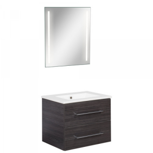 FACKELMANN Waschplatz-Set »B.PERFEKT«, 60cm SPS Dark Oak - braun