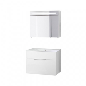 FACKELMANN Waschplatz-Set »KARA«, 80cm Weiß 1Schub - weiss