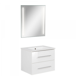 FACKELMANN Waschplatz-Set »B.PERFEKT«, 60cm SPS Weiß - weiss