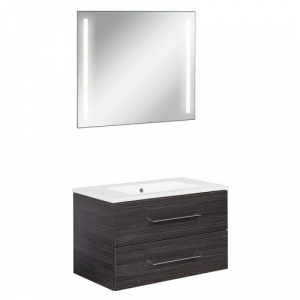 FACKELMANN Waschplatz-Set »B.PERFEKT«, 80cm SPS Dark Oak - braun