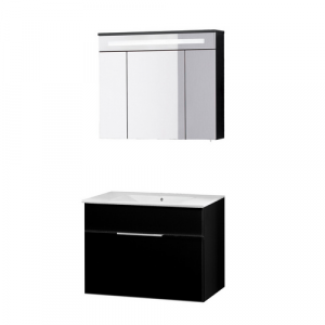 FACKELMANN Waschplatz-Set »KARA«, 80cm Anth 1Schub - grau