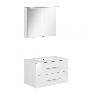 FACKELMANN Waschplatz-Set »B.PERFEKT«, 80cm SPS Weiß - weiss