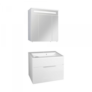 FACKELMANN Waschplatz-Set »KARA«, 80cm Weiß 1Schub - weiss